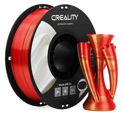 Creality CR-Silk PLA zlatočervená / Struna pre 3D tlačiareň / PLA / 1,75 mm / 1 kg