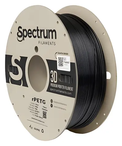 Spectrum rPETG Traffic Black / Tlačová struna / recyklovaný / 1,75 mm / 1 kg