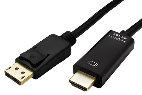 Roline DisplayPort - HDMI 3M / Kábel / DP(M) - HDMI(M) / 4K 60Hz / tenký