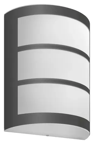 Philips Python 6W antracit / LED vonkajšie nástenné svietidlo / 450lm / 2700K / IP44