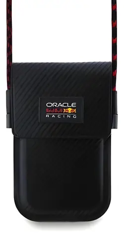 Red Bull PU Carbon čierna / Taška na telefón / slot na karty / 130×175 mm