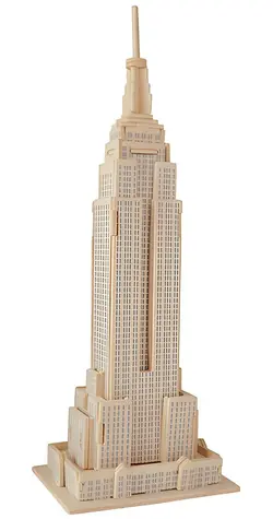 Woodcraft Drevené 3D puzzle Empire State Building / 185 dielikov / od 8 rokov / Obtiažnosť: stredná