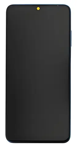 Náhradný LCD displej + dotyková doska + predný kryt pre Huawei P30 Lite (48MP foto) modrý