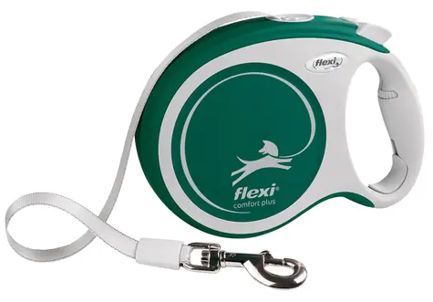 Flexi Comfort PLUS L zelená / Vodítko / opasok 8 m / do 50 kg