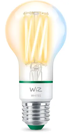 WiZ Filament A60 E27 / LED žiarovka / 4,3 W / 903 lm / 2700-4000 K / stmievateľná / IP20