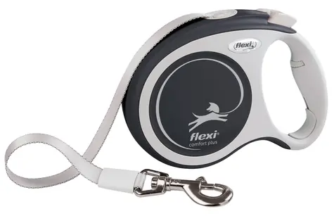 Flexi Comfort PLUS L opasok 5m antracitové / vodítko / samonavíjacie / do 60 kg