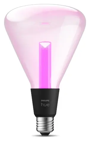 Philips Hue Lightguide Triangle E27 čierna / múdra LED žiarovka / RGBW / 6,8 W / 500 lm / 2000-6500 K / stmievateľná