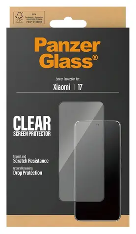 PanzerGlass UWF pre XIAOMI 17 čierna / Tvrdené sklo