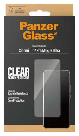 PanzerGlass UWF pre XIAOMI 17 Ultra čierna / Tvrdené sklo