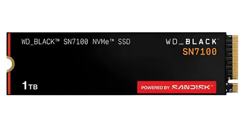 WD Black SN7100 1TB / SSD / M.2 2280 / NVMe PCIe Gen4 / čítanie: 7250 MB/s / zápis: 6900 MB/s