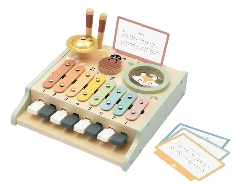 2KIDS TOYS Motorická hudobná hračka 5 v 1/od 3 rokov