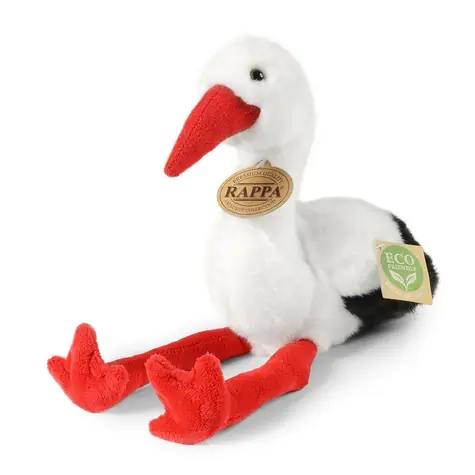Rappa Plyšový bocian 20 cm / ECO-FRIENDLY / od 0 mesiacov