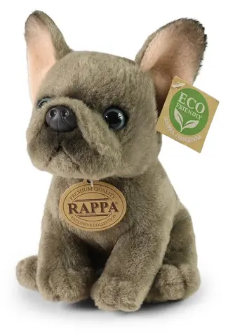 Rappa Plyšový pes francúzsky buldoček 18 cm / ECO-FRIENDLY / od 0 mesiacov