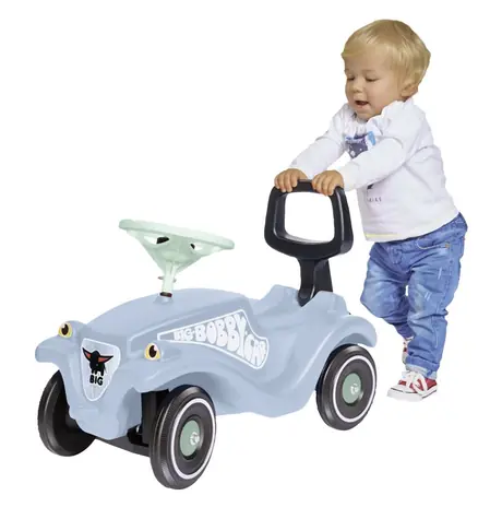 Big Detské odrážadlo Bobby Car Classic modrá / 2v1 s chodítkom / nosnosť 50 kg / od 1 roka