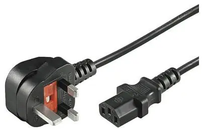 MicroConnect Power Cord UK Typ G - C13 3M čierna / Napájací kábel / Anglická koncovka / 250 V / 10 A