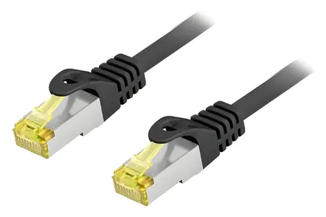 Equip Cat6a čierny / Patch kábel / S/FTP / vonkajšie / RJ-45 / 15 m / LSZH / PoE+