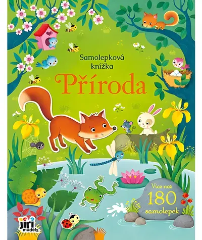 JIRI MODELS Samolepková knižka Príroda / 16 farebných strán / 8 strán samolepiek