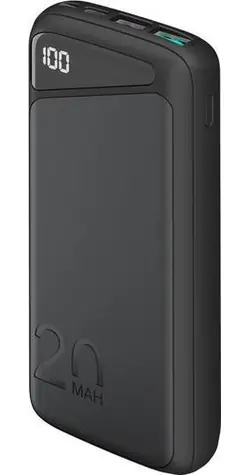 Goobay 20000mAh čierna / Powerbanka / USB-C PD / QC3.0 / LED displej / 5A