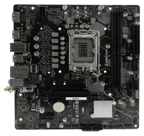 Biostar H610MT-E / Základná doska / H610 / LGA 1700 / 2x DDR4 / 1x PCIe x16 / 1x GLAN / mATX