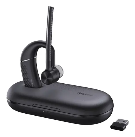 Yealink BH71 Pre čierna / Bezdrôtové mono slúchadlá s mikrofónom / Bluetooth 5.2 / nabíjacie puzdro / výdrž 10 h