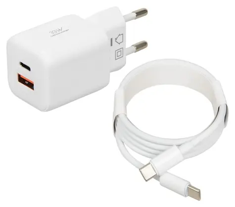 ibox C-42 GaN PD33W biela / Nabíjačka / USB-A / USB-C / 33 W
