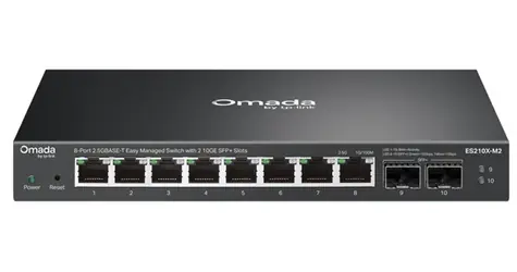 TP-LINK Omada ES210X-M2 / Switch / 8x 2.5Gbps / 2× 10 Gbps SFP+