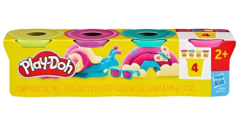 Hasbro Play-Doh sada 4 téglikov / 4 x 85 g / od 2 rokov