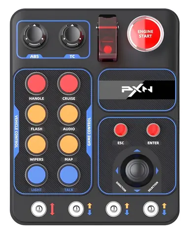 PXN CB1 / Ovládací panel / 30+ programovateľných tlačidiel / RGB podsvietenie / USB / PC