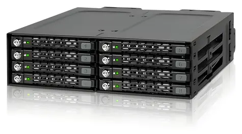 ICY Dock MB998SK-B čierna / Backplane pre 8x 2.5" HDD / SSD / SATA III / Hot-Swap / 1x 5.25"