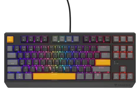 Genesis Thor 230 TKL RGB Outemu Red šedá / Herná klávesnica / Mechanická / US layout / USB