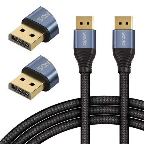 Savio CL-210 čierna / DisplayPort kábel / 2 m / samica - samica