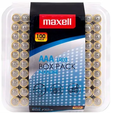 Maxell LR03 AAA / Alkalická batéria / 1,5 V / 100 ks