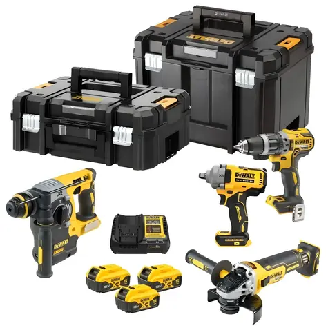DeWalt DCK428P3T / Sada Aku náradia: DCD796 + DCH273 + DCG405 + DCF894 / 3x 18V 5.0Ah