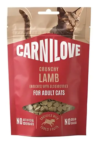 CARNILOVE Cat Crunchy Snack Lamb & Blackberries / Chrumkavá maškrta / Pre mačky / 50 g
