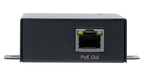 LevelOne PoE repeater čierna / PoE repeater / 1x RJ45 / predĺženie 100m / 802.3 AF/at