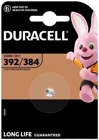 Duracell SR41 392/384 / Gombíková batéria / Oxid strieborný / 1,5 V / 1 ks
