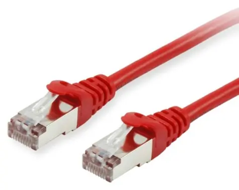 Equip červená / Patch kábel / Cat6 S/FTP / RJ-45 / 25 m / LSZH