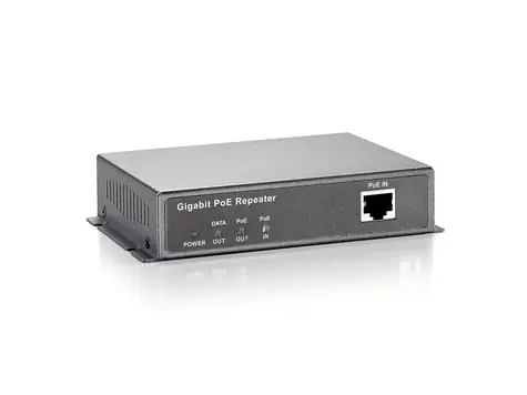 LevelOne POR-0120 čierna / Sieťový opakovač / PoE / Gigabit / 2x RJ45