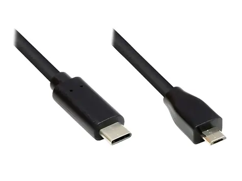 Good Connections USB-C - Micro USB čierna / Dátový kábel / USB 2.0 / 1 m