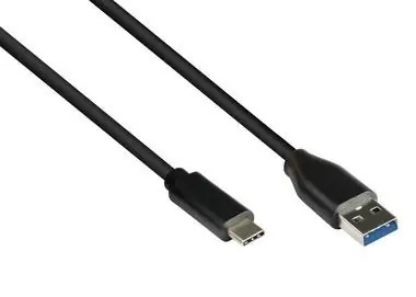 Good Connections USB-A - USB-C čierna / Kábel / USB 3.2 Gen 1 / 3 m / 5 Gbit/s