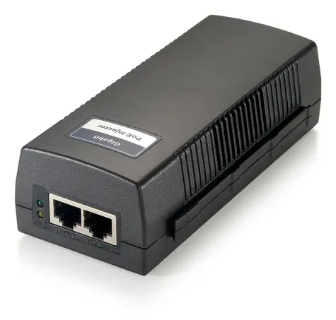 LevelOne PoE injektor Gigabit 30W čierna / PoE injektor / 2× RJ-45 / 100-240 V / 52 V PoE