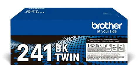 Brother TN-241BKTWIN čierny / Toner / duopack 2 ks / výťažnosť 2× 2500 strán / DCP-9015CDW, HL-3150CDW, MFC-9340CDW