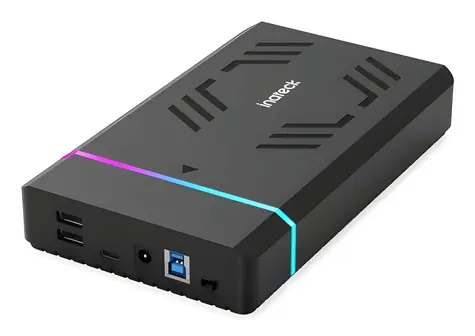 Inateck FE3003 čierna / Externý box / RGB / 2,5 / 3,5 "SATA HDD / SSD / USB 3.0
