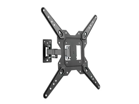 Equip 650412 čierna / Nástenný držiak TV / 23-55" / VESA 400x400 / výsuvný, sklopný, otočný / nosnosť 30 kg