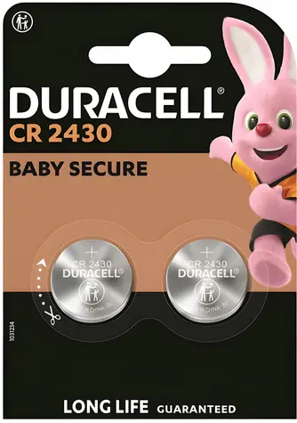Duracell CR2430 / Gombíková batéria / 3 V / Lítium / 2 ks