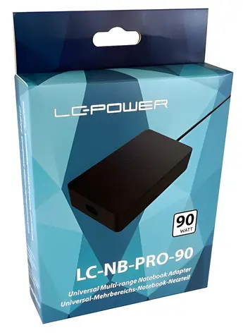 LC-Power LC- NB-PRO-90 / Napájací adaptér pre notebook / 90 W / 100-240 V