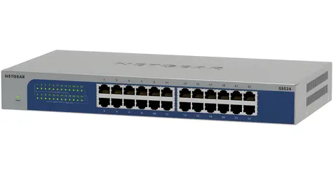 Netgear GS524-300EUS / Switch / 24x Gigabit Ethernet / Unmanaged / 48 Gbit/s