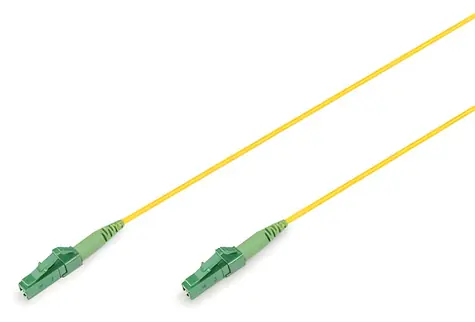 Digitus žltá / Optický patch kábel / LC/ APC - LC/ APC / Singlemode / Simplex / 15 m