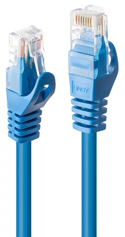 Lindy modrá / Patch kábel / Cat 6 U/UTP / RJ45-RJ45 / 3 m