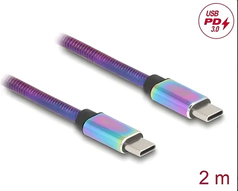 DeLock USB-C 2 m / Kábel / USB 2.0 / PD 3.0 60 W